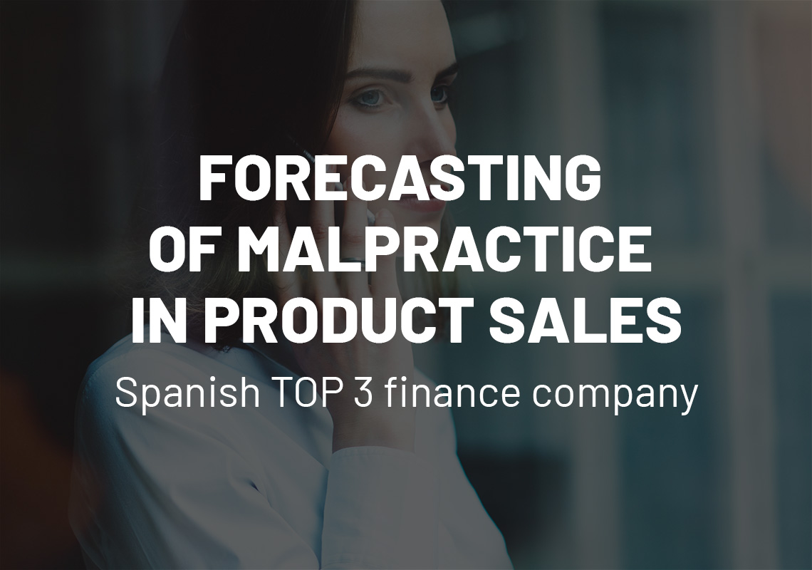 Forecasting of malpractice in product sales