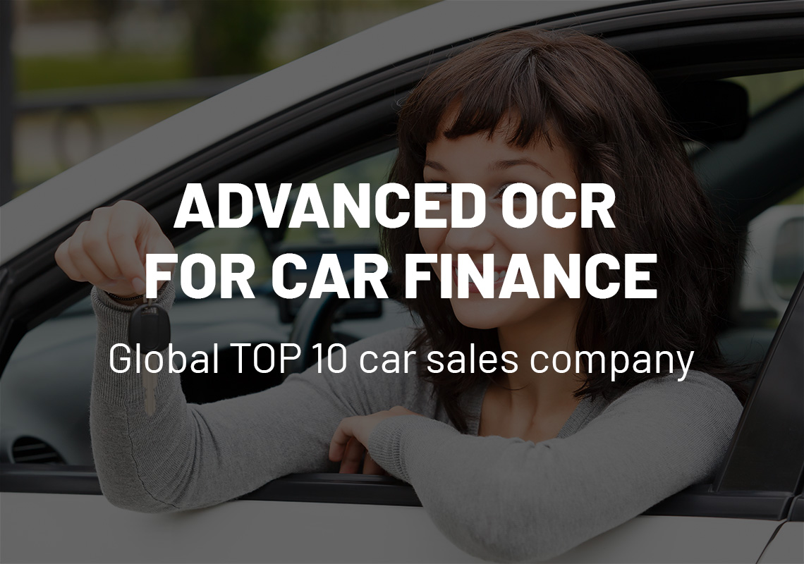 Advanced OCR for car finance